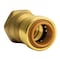 Quickfitting 1/2in Push-to-Connect x 1/2in FNPT Brass Water Heaterinstallation Kit Fitting LF718KR - alternate 1
